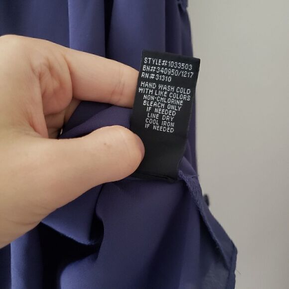 A. Byer Off Shoulder Top Denim Blue S - Picture 6 of 7